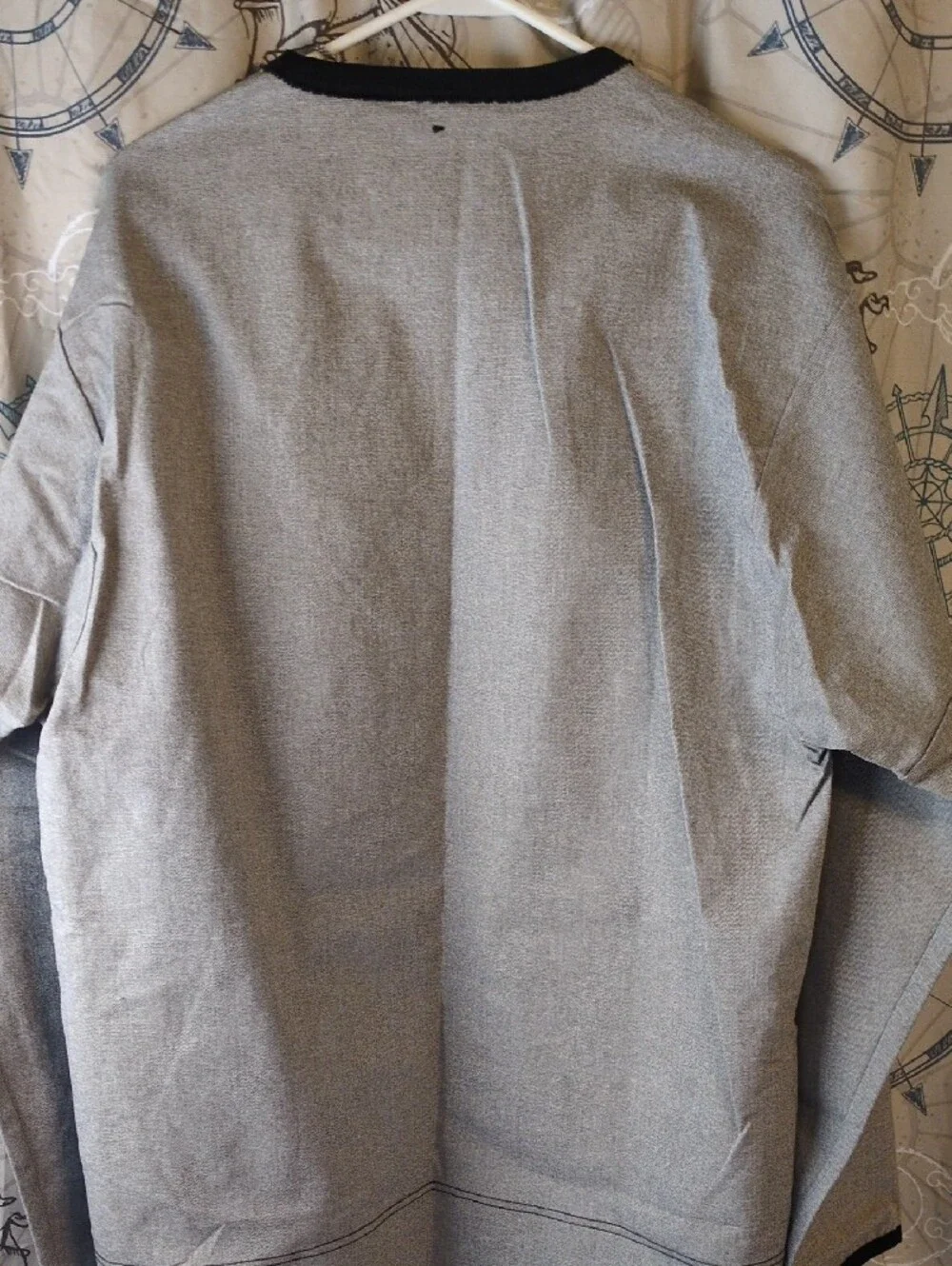 True Religion Grey Teddy Jacket with Black Front Panel